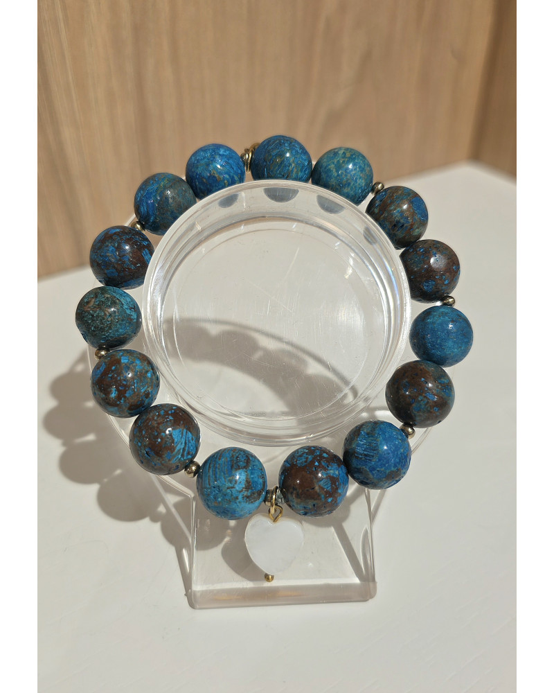 Bransoletka Valeria By o la la...! turkusowa z brązem