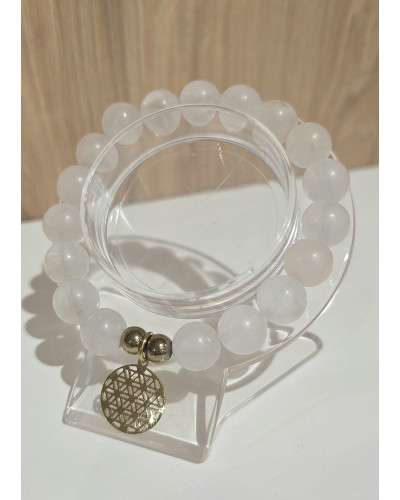 Bransoletka Cornelia By o la la..! transparentna biała ze złotem