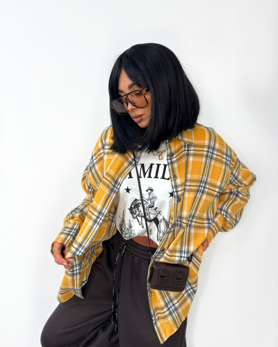 Koszula flanelowa La Milla żółta