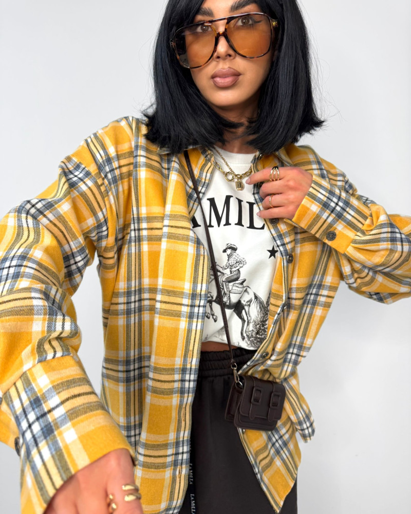 Koszula flanelowa La Milla żółta