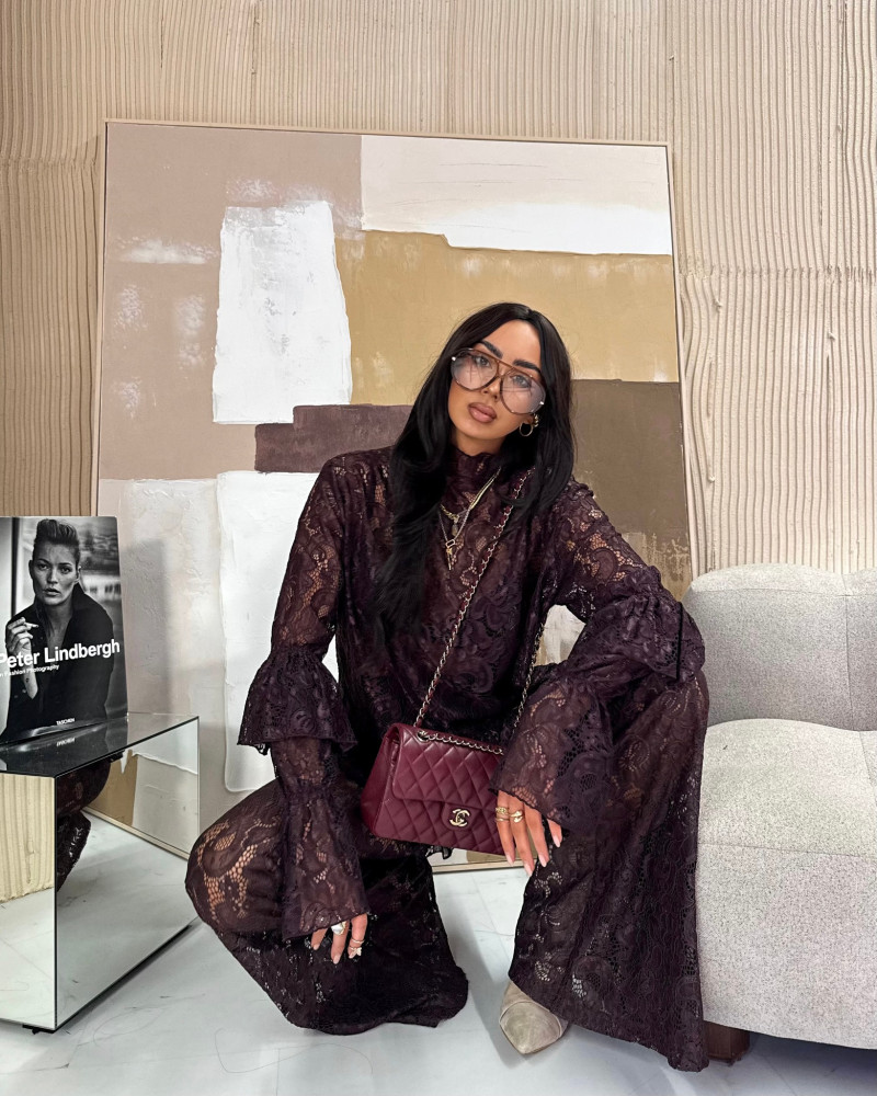 Golf dzwoneczek koronkowy La Milla czekoladowy