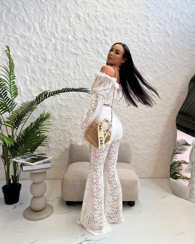 Hiszpanka koronkowa La Milla biała