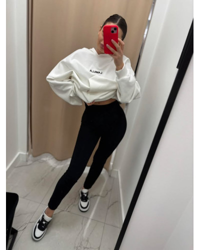 Legginsy prążkowane La Milla czarne