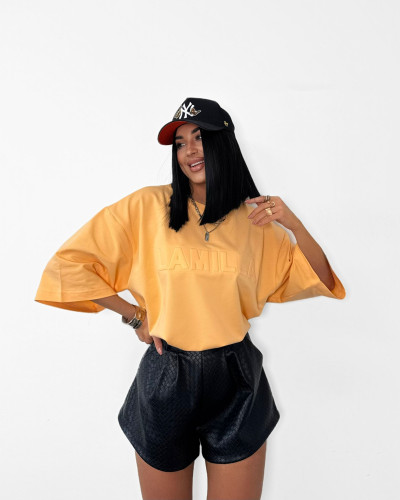 T-shirt oversize La Milla pomarańczowy