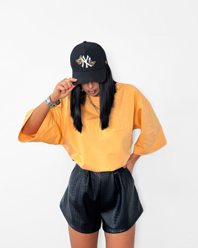 T-shirt oversize La Milla pomarańczowy