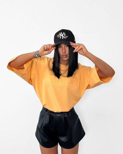 T-shirt oversize La Milla pomarańczowy
