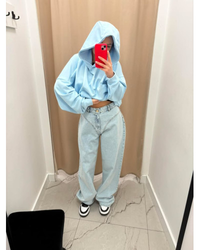 Spodnie jeansowe stringi La Milla jasne