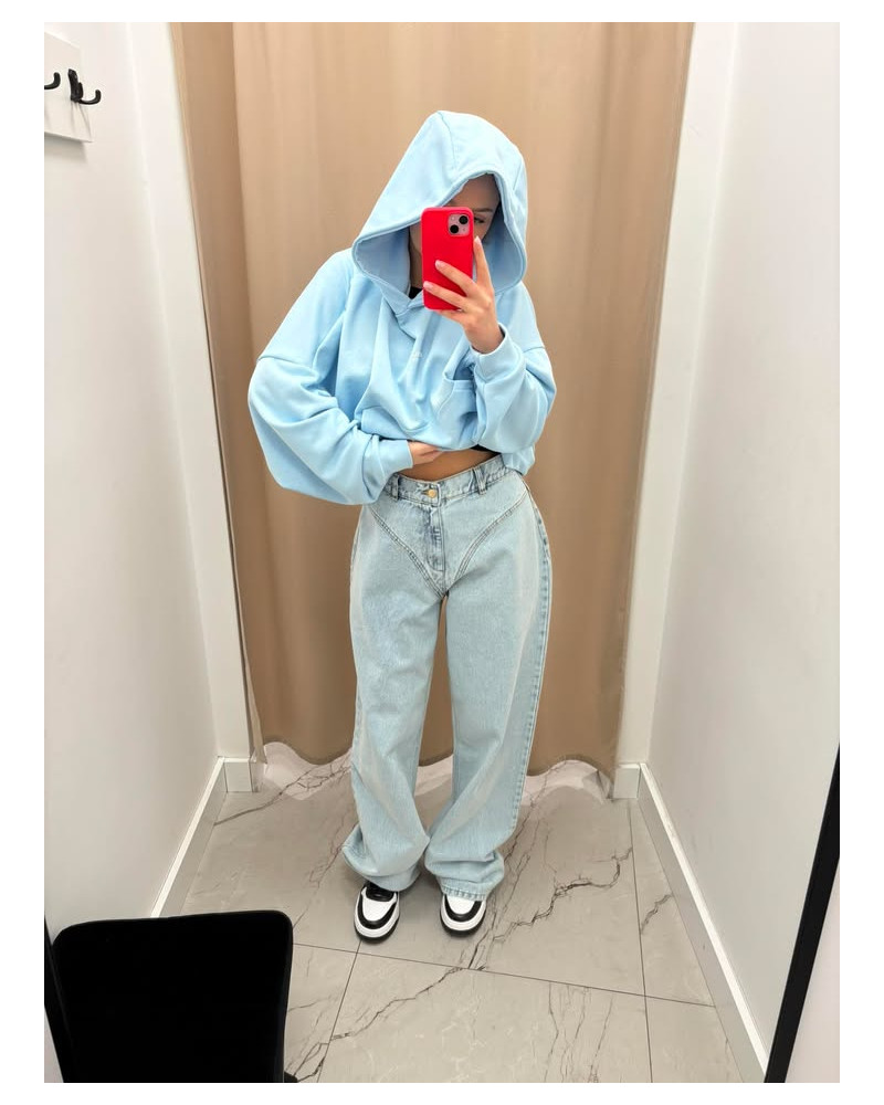 Spodnie jeansowe stringi La Milla jasne