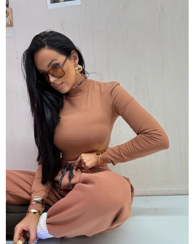 Spodnie dresowe ocieplane La Milla mocca