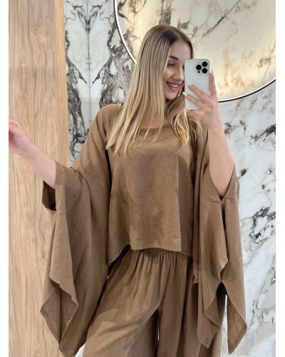 Bluzka kimono  By o la la...! czekoladowa