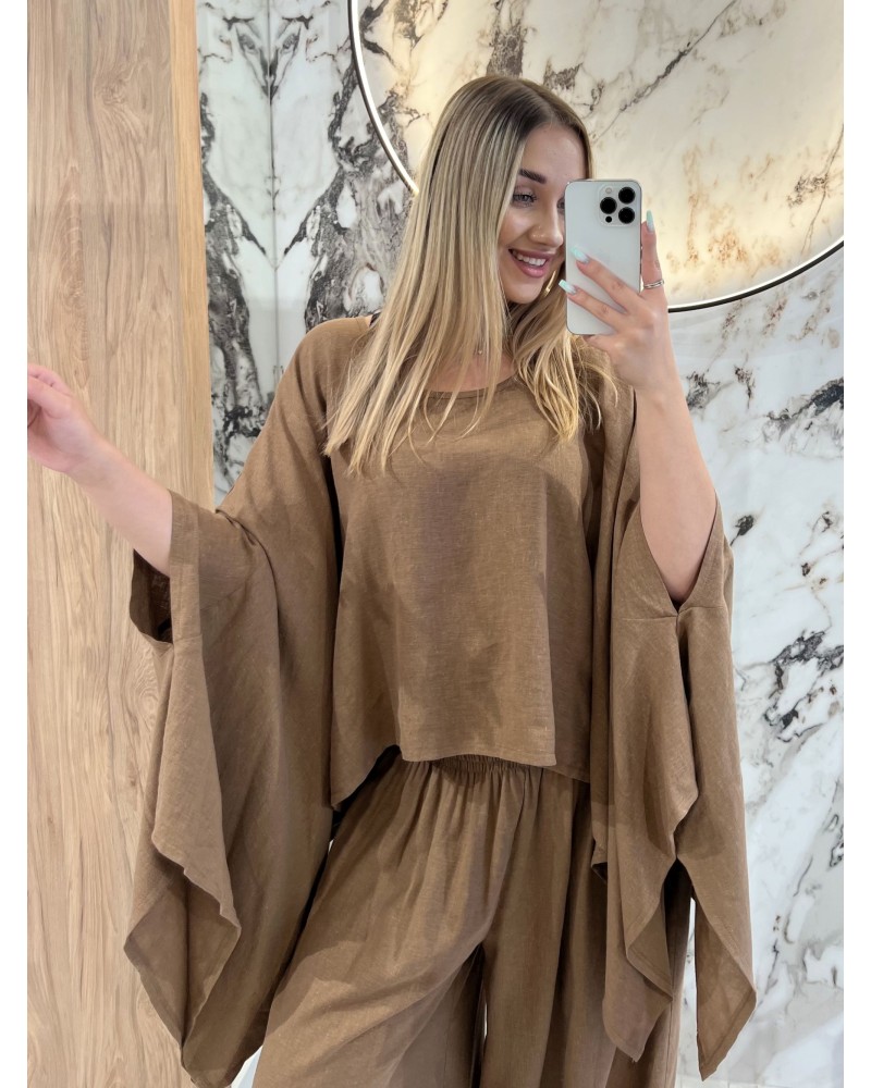 Bluzka kimono By o la la...! czekoladowa Bluzka kimono By o la la...! czekoladowa