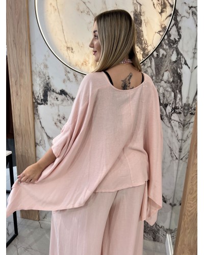 Bluzka kimono By o la la...! różowa