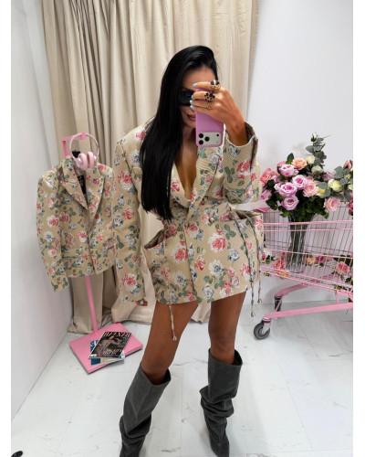 Marynarka taliowana w kwiaty La Milla