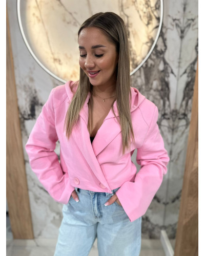 Marynarka dresowa z kapturem By o la la...! sugar pink