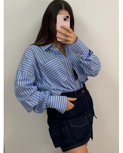 Spódniczka jeansowa La Milla ciemny jeans