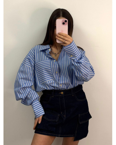 Spódniczka jeansowa La Milla ciemny jeans