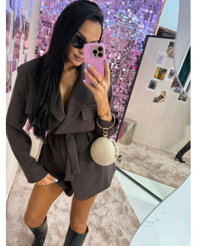 Marynarka sukienka La Milla czekoladowa