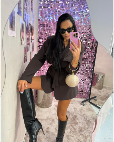 Marynarka sukienka La Milla czekoladowa