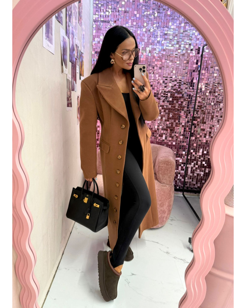 Płaszcz z guzikami La Milla camel