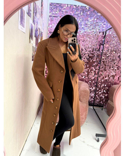 Płaszcz z guzikami La Milla camel