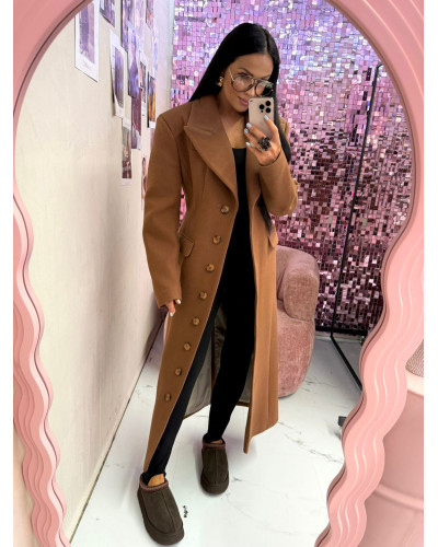 Płaszcz z guzikami La Milla camel