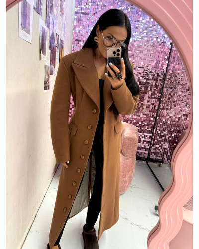 Płaszcz z guzikami La Milla camel