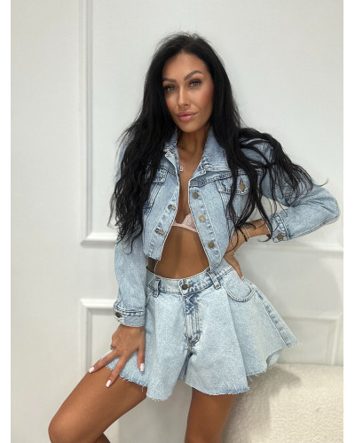 Katana krótka jeansowa La Milla