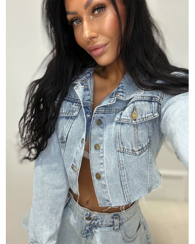 Katana krótka jeansowa La Milla