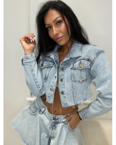 Katana krótka jeansowa La Milla