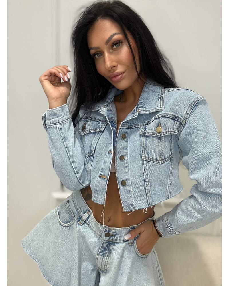 Katana krótka jeansowa La Milla