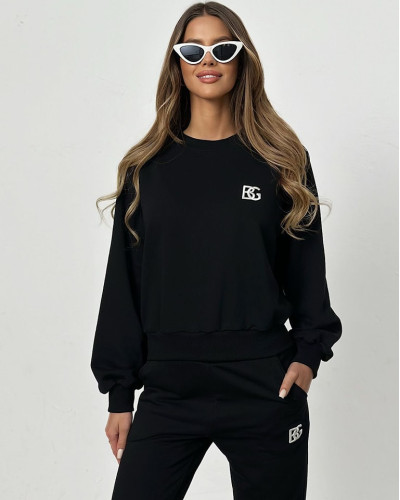 Bluza z logo Brandenburg czarna