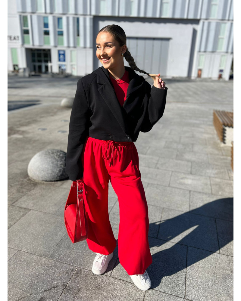 Spodnie dresowe Fashion By o la la...! red kiss