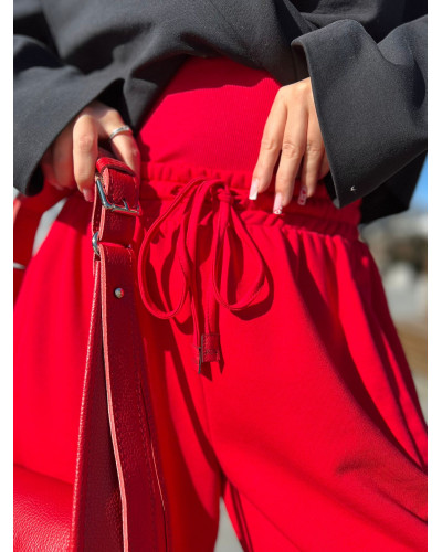 Spodnie dresowe Fashion By o la la...! red kiss