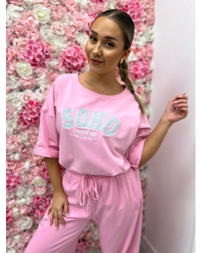 Spodnie dresowe Fashion By o la la...! sugar pink