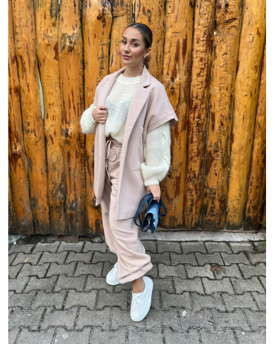 Spodnie dresowe Fashion By o la la...! nude