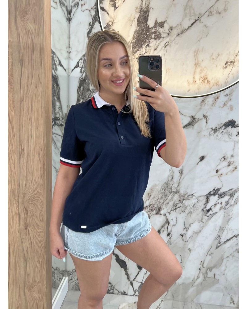 Koszulka polo By o la la...! granatowa Koszulka polo By o la la...! granatowa