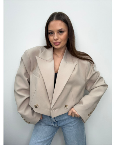 Marynarka materiałowa EMO jasny beż