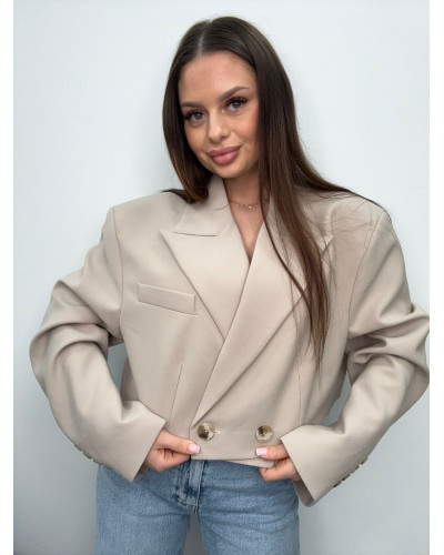 Marynarka materiałowa EMO jasny beż