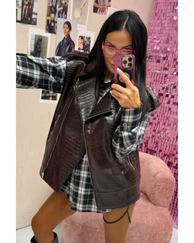 Koszula flanelowa w kratę La Milla czarna z błękitem