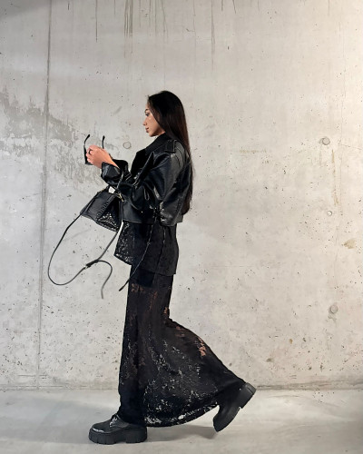 Spódnica koronkowa maxi La Milla czarna