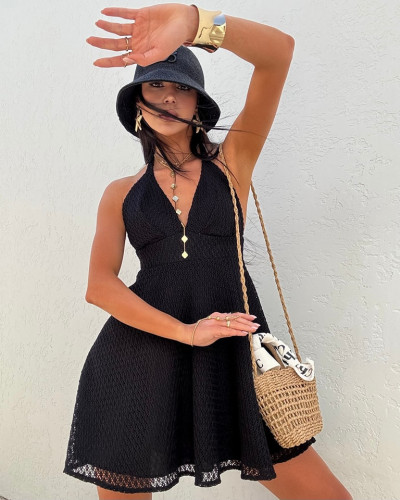 Sukienka ażurowa La Milla czarna