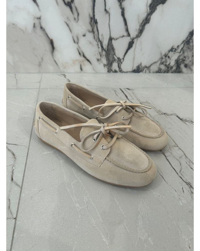 Mokasyny zamszowe By o la la...! beżowe