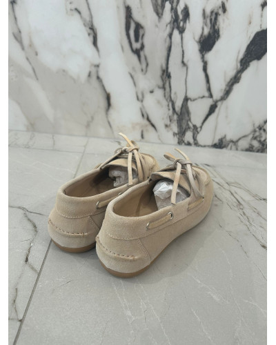 Mokasyny zamszowe By o la la...! beżowe