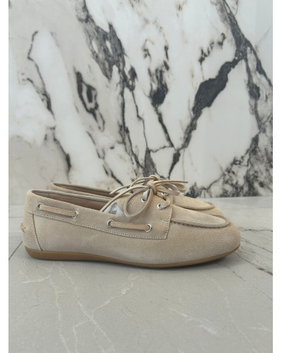 Mokasyny zamszowe By o la la...! beżowe