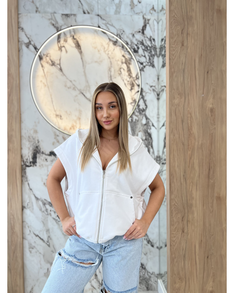 Kamizelka na zamek By o la la...! biała