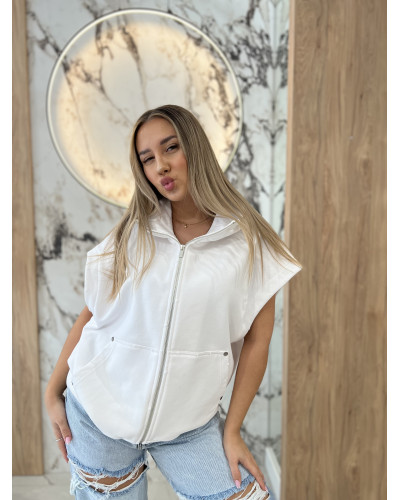 Kamizelka na zamek By o la la...! biała