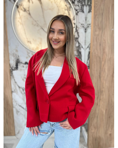 Marynarka pudełkowa By o la la..! red kiss