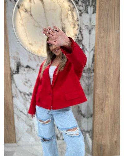 Marynarka pudełkowa By o la la..! red kiss