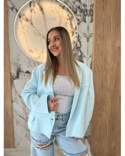 Marynarka pudełkowa By o la la..! blue mint