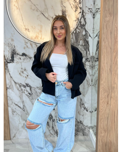 Marynarka pudełkowa By o la la..! czarna